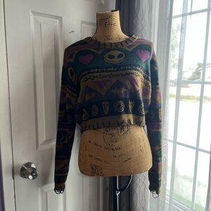 Hot topic nightmare before Christmas Patterned Women's Sweater